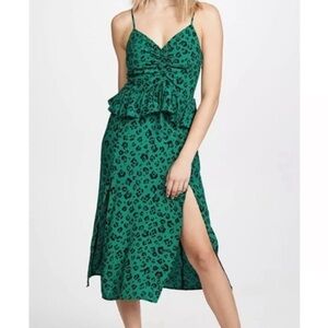 Anthropology Suboo Leafy Leopard Midi Dress
Size x small